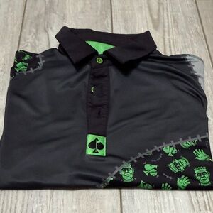 Pins and Aces Herman Munster Golf Shirt